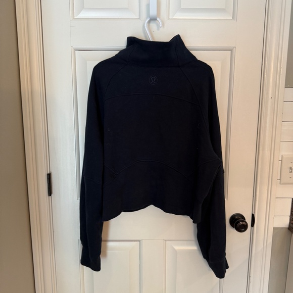 Lululemon Scuba Oversized Half-Zip Hoodie Black 45740 - Picture 11 of 14